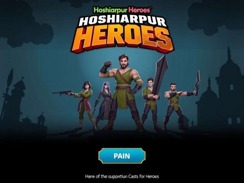 Hoshiarpur Heroes - Main Game Interface with Punjabi Cultural Elements Hoshiarpur Heroes Main Screen